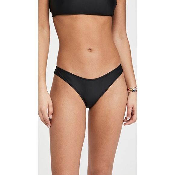 Madewell black Second Wave Curved-Waist Bikini Bottom L NWT - Picture 5 of 6